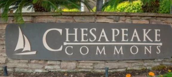 Welcoming Property Signage at Chesapeake Commons Apartments, California, 95670