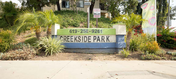 Creekside signage