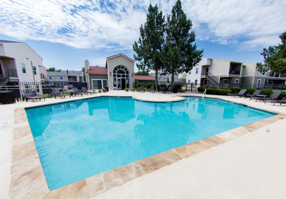 Crystal Clear Swimming Pool at Aviare Place, Texas, 79705