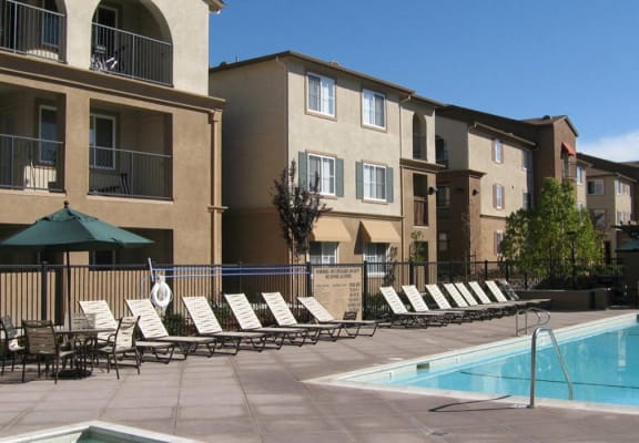 Poolside at Muirlands at Windemere Apartments in San Ramon, CA