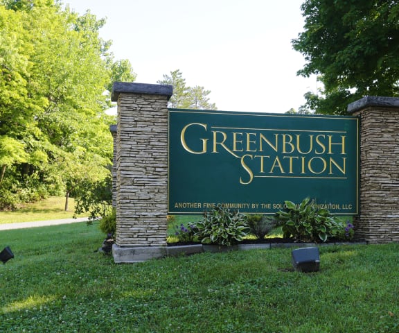 Greenbush Station Welcome Sign