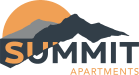 the logo for the apartments
