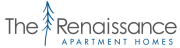 The logo for The Renaissance Apartments