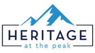 Brochure logo at Heritage at the Peak, Asheville, North Carolina
