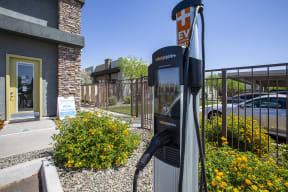 Electric Car Charger at Avilla Victoria in Queen Creek Arizona 2021