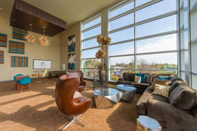 Resident Social Lounge at The Heights at Woodland Park Apartments, The Barvin Group, Texas