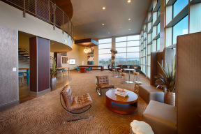 Common Lounge Area at The Heights at Woodland Park Apartments, The Barvin Group, Houston, TX, 77009
