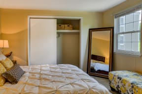 Spacious Bedroom With Closet| The Boulders