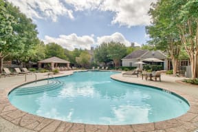Relax by the resort-style swimming pool| Lodge at Lakeline Village