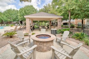 Outdoor Fire pit| Lodge at Lakeline Village