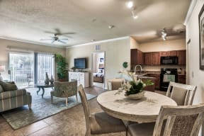 Open concept kitchen and living area | Yacht Club