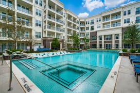 Courtyard Pool at Epoch on Eagle Apartments in Denton, Texas, TX