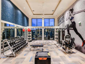 Spacious Coda Orlando fitness center with high-end equipment in Orlando, FL
