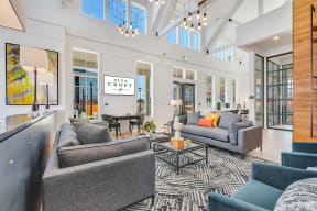 Large Clubhouse With Ample Sitting And Television at Alta Croft, Charlotte