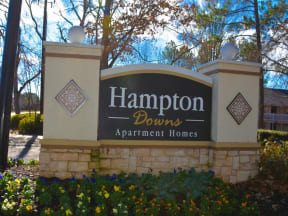 Hampton Downs, Morrow GA, community entrance monument sign
