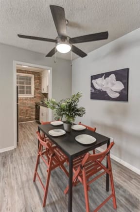 dining space with ceiling fan at The Creek at St Andrews, Columbia, SC, 29210