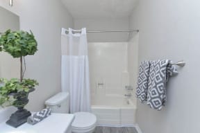 renovated bathroom with tub at The Creek at St Andrews, South Carolina