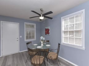 Renovated townhouse dining room at The Creek at St Andrews, South Carolina, 29210