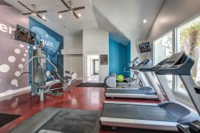 San Clemente, CA Apartments for Rent - Rancho Del Mar Fitness Center with Treadmills, Ellipticals, and Other Equipment