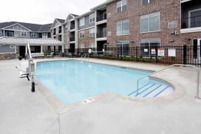 Outdoor Swimming Pool at The Edison at Spirit, Lakeville