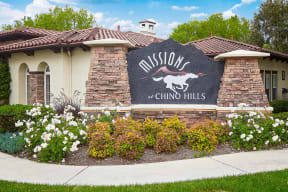 Chino Hills CA Apartments for Rent - Entrance Signage at Mission at Chino Hills