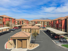 Off Street Montecito Pointe Parking Facility in Nevada Apartment Homes for Rent