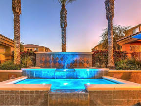 Beautiful Montecito Pointe Fountain in Las Vegas, Nevada Apartment Rentals