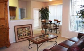 The Mondello Apartments Model Living and Dining Room
