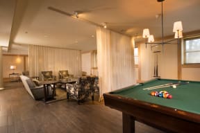 Clubroom with Billiards Table