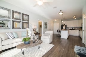 Expansive Living Room at Meridian at Fairfield Park, Wilmington, North Carolina