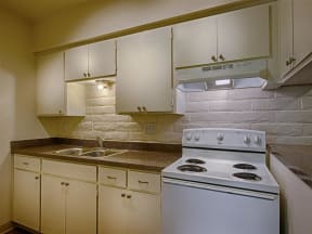 Fully equipped kitchen at Fountain Plaza Apartments, Tucson, 85712