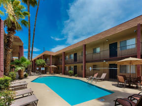 Resort Style Community at Fountain Plaza Apartments, Tucson, Arizona