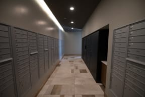 Package Delivery Lockers at Confluence on 3rd Apartments in Downtown Des Moines