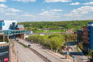 Aerial Exterior View Aerial Exterior View at The Arlow on Kellogg, Minnesota