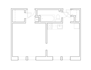 Floor Plan Urban Jr One Bedroom