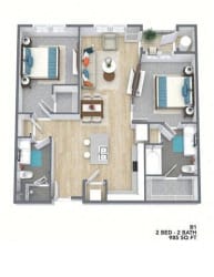 Floor Plan B1
