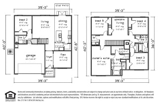 Spacious Hayden FE J Floor Plan Hayden FE J Floor Plan 2, 5 Bed 3 Bath, 2593 SQ.FT.