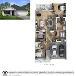 Ryder FE G Floor Plan Ryder FE G Floor Plan, 4 Bed 2 Bath, 2031 SQ.FT.