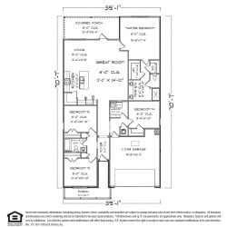 Marvelous Ryder FE G Floor Plan Ryder FE G Floor Plan 2, 4 Bed 2 Bath, 2031 SQ.FT.
