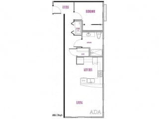 Buckner, 1 br, 1 ba, 770 sq. ft.