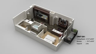S1, Studio / 1 ba