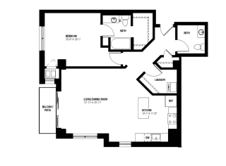 Indigo Floor Plan - Be @ Axon Green near Uptown
