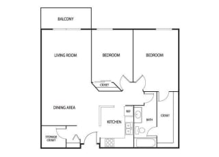 Valley Pond Apartments in Apple Valley, MN 2 Bedroom 2 Bath