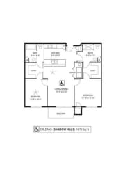 Shadow Hills Apartments in Plymouth, MN 2 Bedroom 2 Bath