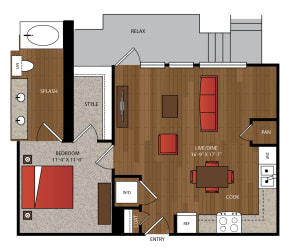 Ella Apartments A18 Floor Plan