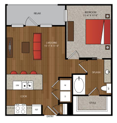 Ella Apartments A6.1 Floor Plan