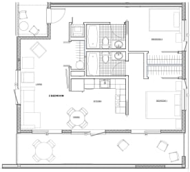 FranklinFlats_Portland_OR_TwoBedroom_2x2_2Bed