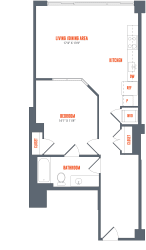 Legacy West End Apartments A2 Floor Plan