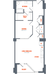 Legacy West End Apartments A3H Floor Plan