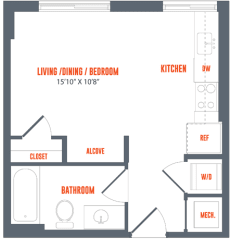 Legacy West End Apartments S2 Floor Plan